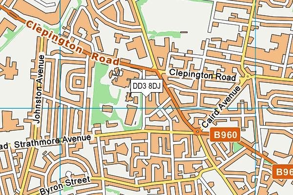 DD3 8DJ map - OS VectorMap District (Ordnance Survey) DD3 8DJ map - OS VectorMap District (Ordnance Survey)