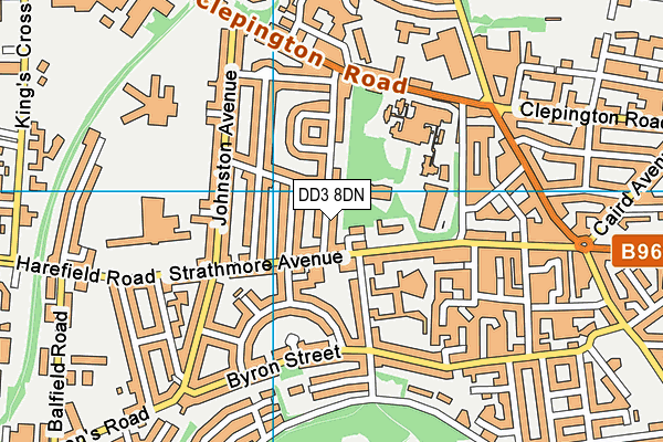 DD3 8DN map - OS VectorMap District (Ordnance Survey) DD3 8DN map - OS VectorMap District (Ordnance Survey)