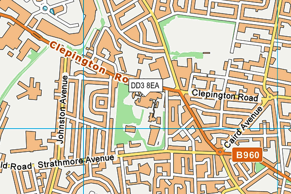 DD3 8EA map - OS VectorMap District (Ordnance Survey) DD3 8EA map - OS VectorMap District (Ordnance Survey)