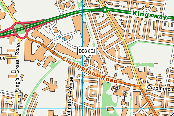 DD3 8EJ map - OS VectorMap District (Ordnance Survey) DD3 8EJ map - OS VectorMap District (Ordnance Survey)