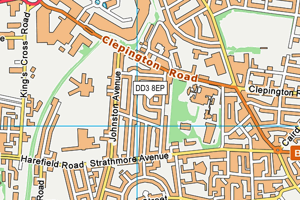 DD3 8EP map - OS VectorMap District (Ordnance Survey) DD3 8EP map - OS VectorMap District (Ordnance Survey)