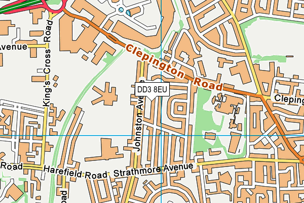 DD3 8EU map - OS VectorMap District (Ordnance Survey) DD3 8EU map - OS VectorMap District (Ordnance Survey)