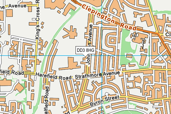 DD3 8HG map - OS VectorMap District (Ordnance Survey) DD3 8HG map - OS VectorMap District (Ordnance Survey)