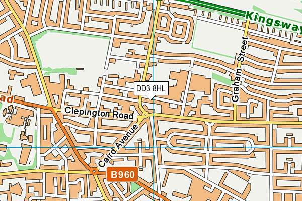 DD3 8HL map - OS VectorMap District (Ordnance Survey) DD3 8HL map - OS VectorMap District (Ordnance Survey)
