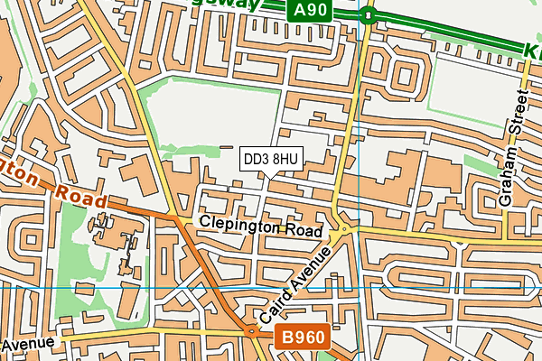 DD3 8HU map - OS VectorMap District (Ordnance Survey) DD3 8HU map - OS VectorMap District (Ordnance Survey)