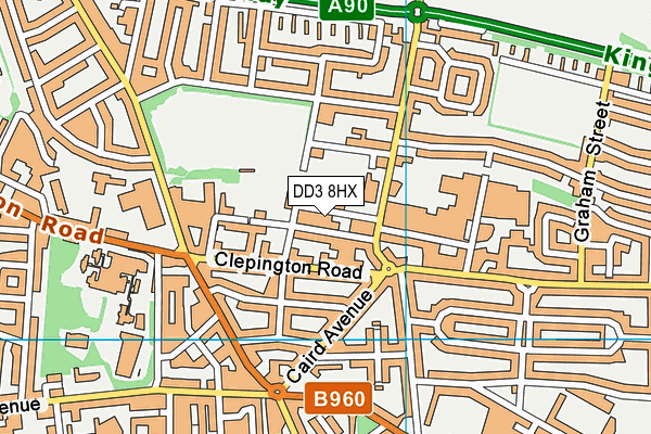DD3 8HX map - OS VectorMap District (Ordnance Survey) DD3 8HX map - OS VectorMap District (Ordnance Survey)
