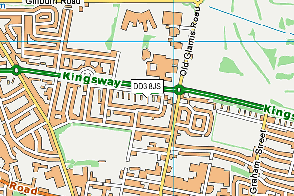 DD3 8JS map - OS VectorMap District (Ordnance Survey) DD3 8JS map - OS VectorMap District (Ordnance Survey)