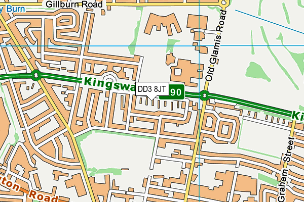 DD3 8JT map - OS VectorMap District (Ordnance Survey) DD3 8JT map - OS VectorMap District (Ordnance Survey)