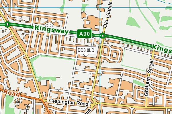 DD3 8LD map - OS VectorMap District (Ordnance Survey) DD3 8LD map - OS VectorMap District (Ordnance Survey)
