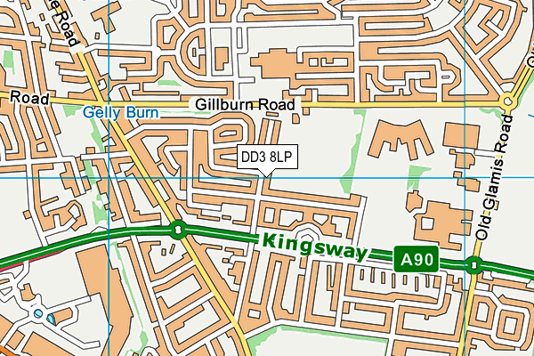 DD3 8LP map - OS VectorMap District (Ordnance Survey) DD3 8LP map - OS VectorMap District (Ordnance Survey)