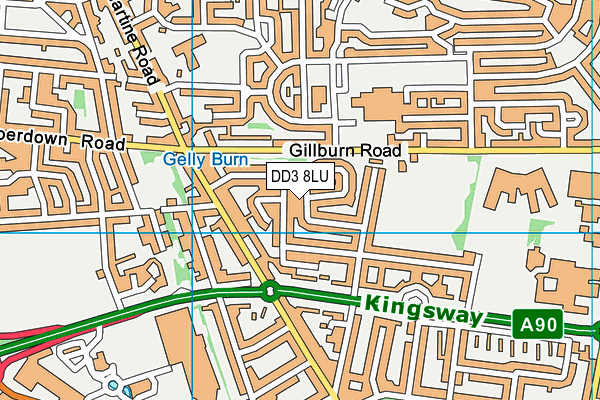 DD3 8LU map - OS VectorMap District (Ordnance Survey) DD3 8LU map - OS VectorMap District (Ordnance Survey)