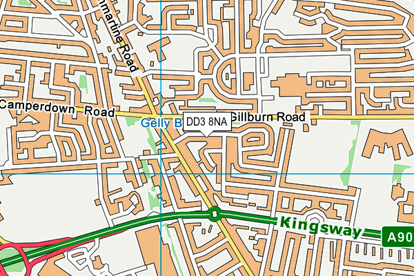 DD3 8NA map - OS VectorMap District (Ordnance Survey) DD3 8NA map - OS VectorMap District (Ordnance Survey)