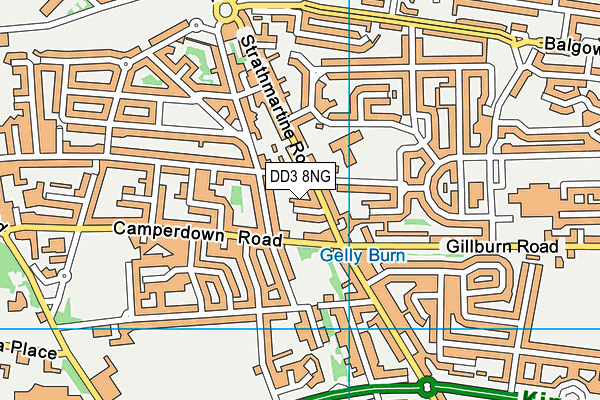 DD3 8NG map - OS VectorMap District (Ordnance Survey) DD3 8NG map - OS VectorMap District (Ordnance Survey)