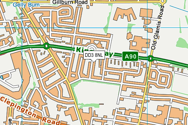 DD3 8NL map - OS VectorMap District (Ordnance Survey) DD3 8NL map - OS VectorMap District (Ordnance Survey)