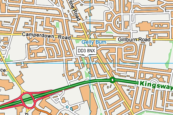 DD3 8NX map - OS VectorMap District (Ordnance Survey) DD3 8NX map - OS VectorMap District (Ordnance Survey)