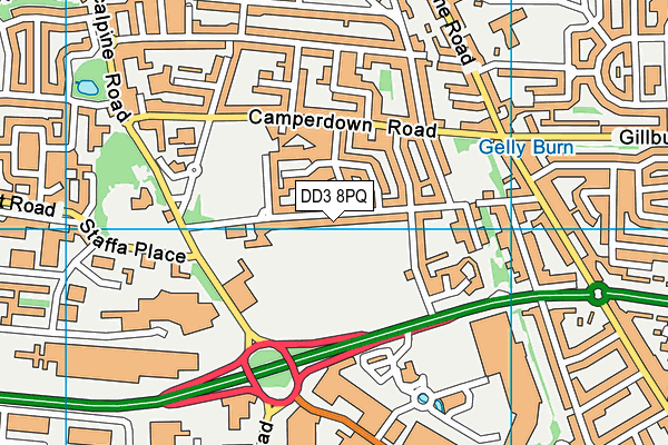 DD3 8PQ map - OS VectorMap District (Ordnance Survey) DD3 8PQ map - OS VectorMap District (Ordnance Survey)