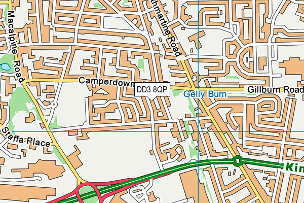 DD3 8QP map - OS VectorMap District (Ordnance Survey) DD3 8QP map - OS VectorMap District (Ordnance Survey)