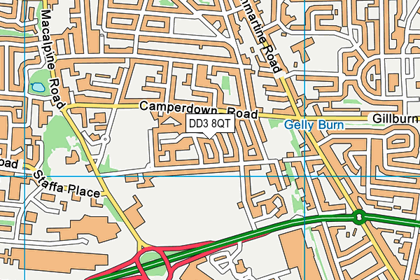 DD3 8QT map - OS VectorMap District (Ordnance Survey) DD3 8QT map - OS VectorMap District (Ordnance Survey)