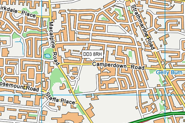 DD3 8RH map - OS VectorMap District (Ordnance Survey) DD3 8RH map - OS VectorMap District (Ordnance Survey)