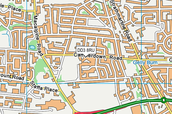 DD3 8RU map - OS VectorMap District (Ordnance Survey) DD3 8RU map - OS VectorMap District (Ordnance Survey)