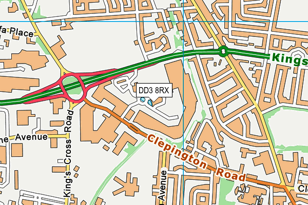 DD3 8RX map - OS VectorMap District (Ordnance Survey) DD3 8RX map - OS VectorMap District (Ordnance Survey)
