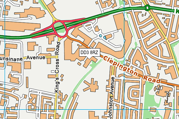 DD3 8RZ map - OS VectorMap District (Ordnance Survey) DD3 8RZ map - OS VectorMap District (Ordnance Survey)
