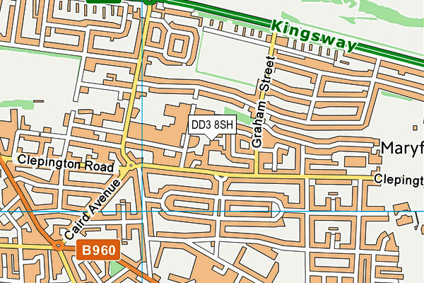 DD3 8SH map - OS VectorMap District (Ordnance Survey) DD3 8SH map - OS VectorMap District (Ordnance Survey)