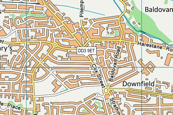 DD3 9ET map - OS VectorMap District (Ordnance Survey) DD3 9ET map - OS VectorMap District (Ordnance Survey)
