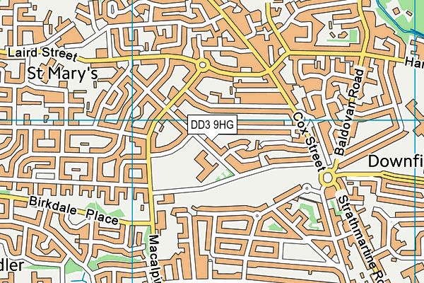 DD3 9HG map - OS VectorMap District (Ordnance Survey) DD3 9HG map - OS VectorMap District (Ordnance Survey)
