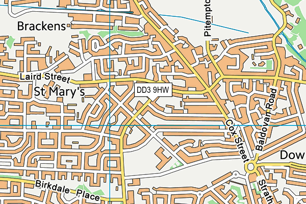 DD3 9HW map - OS VectorMap District (Ordnance Survey) DD3 9HW map - OS VectorMap District (Ordnance Survey)