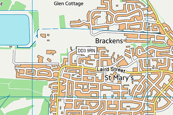 DD3 9RN map - OS VectorMap District (Ordnance Survey) DD3 9RN map - OS VectorMap District (Ordnance Survey)