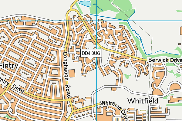 DD4 0UG map - OS VectorMap District (Ordnance Survey) DD4 0UG map - OS VectorMap District (Ordnance Survey)
