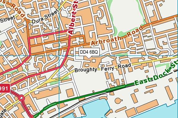 DD4 6BQ map - OS VectorMap District (Ordnance Survey)