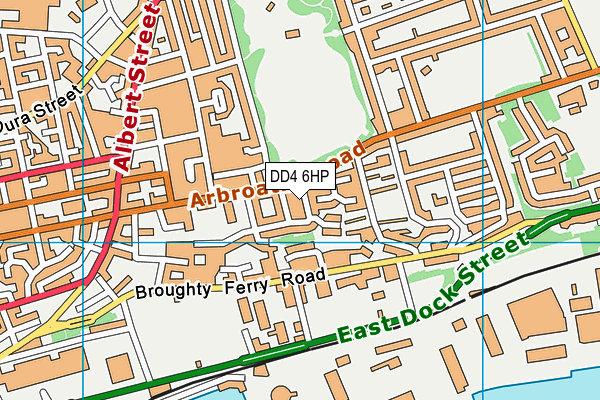 DD4 6HP map - OS VectorMap District (Ordnance Survey)