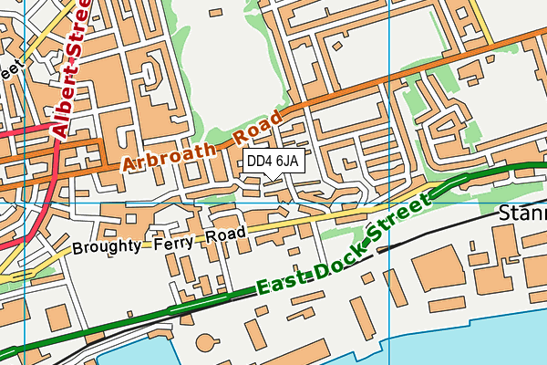 DD4 6JA map - OS VectorMap District (Ordnance Survey) DD4 6JA map - OS VectorMap District (Ordnance Survey)