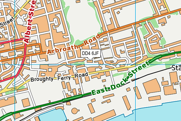 DD4 6JF map - OS VectorMap District (Ordnance Survey) DD4 6JF map - OS VectorMap District (Ordnance Survey)