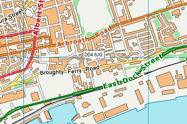 DD4 6JG map - OS VectorMap District (Ordnance Survey)