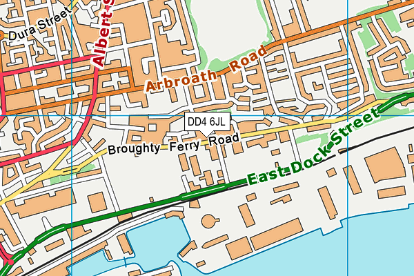 DD4 6JL map - OS VectorMap District (Ordnance Survey)