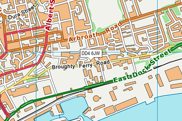 DD4 6JW map - OS VectorMap District (Ordnance Survey) DD4 6JW map - OS VectorMap District (Ordnance Survey)