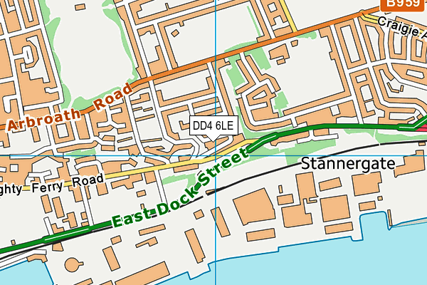 DD4 6LE map - OS VectorMap District (Ordnance Survey) DD4 6LE map - OS VectorMap District (Ordnance Survey)