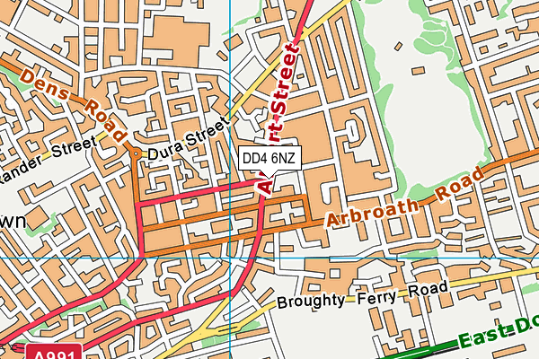 DD4 6NZ map - OS VectorMap District (Ordnance Survey) DD4 6NZ map - OS VectorMap District (Ordnance Survey)