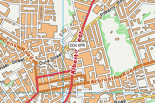 DD4 6PR map - OS VectorMap District (Ordnance Survey) DD4 6PR map - OS VectorMap District (Ordnance Survey)