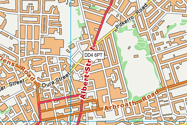 DD4 6PT map - OS VectorMap District (Ordnance Survey) DD4 6PT map - OS VectorMap District (Ordnance Survey)