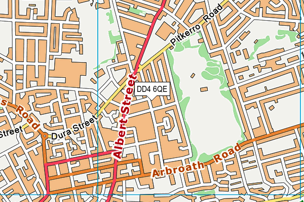 DD4 6QE map - OS VectorMap District (Ordnance Survey) DD4 6QE map - OS VectorMap District (Ordnance Survey)