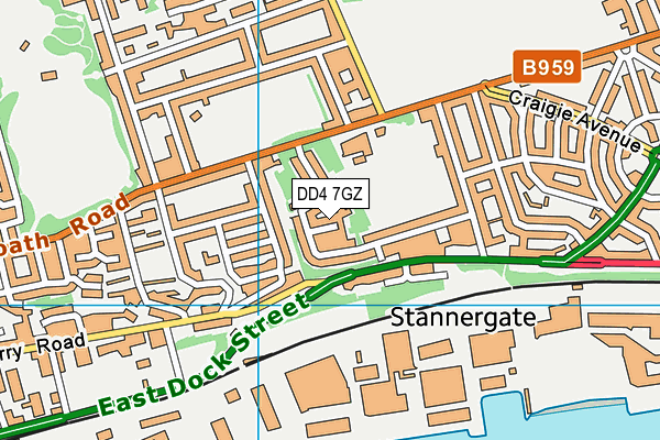 DD4 7GZ map - OS VectorMap District (Ordnance Survey) DD4 7GZ map - OS VectorMap District (Ordnance Survey)