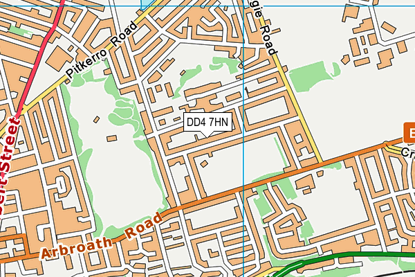 DD4 7HN map - OS VectorMap District (Ordnance Survey) DD4 7HN map - OS VectorMap District (Ordnance Survey)