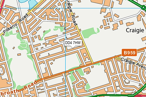 DD4 7HW map - OS VectorMap District (Ordnance Survey) DD4 7HW map - OS VectorMap District (Ordnance Survey)
