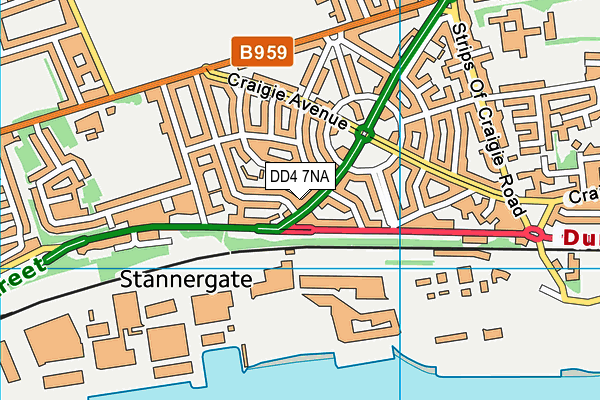 DD4 7NA map - OS VectorMap District (Ordnance Survey) DD4 7NA map - OS VectorMap District (Ordnance Survey)