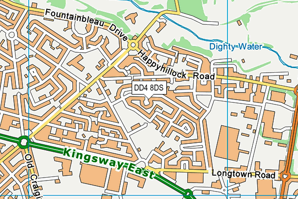 DD4 8DS map - OS VectorMap District (Ordnance Survey) DD4 8DS map - OS VectorMap District (Ordnance Survey)