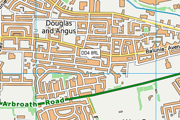 DD4 8RL map - OS VectorMap District (Ordnance Survey) DD4 8RL map - OS VectorMap District (Ordnance Survey)